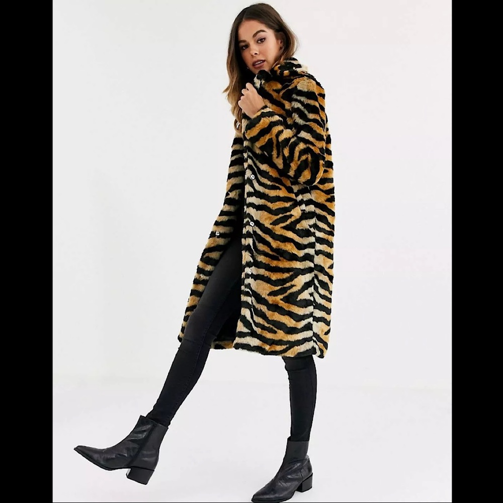 Brave Soul Arctic Faux Fur Coat